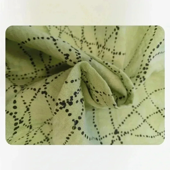 Habitat  3/4 Sleeve Lime Green Black Tunic Top Size XS - Picture 9 of 9